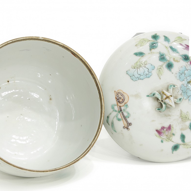 Porcelain Tibor, famille rose, 19th Century - 9