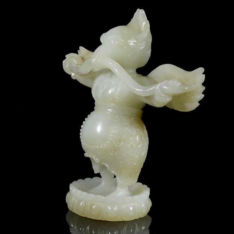 Figura alada de jade, dinastía Qing