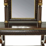 Console with fernandina mirror, early 19th century - 5