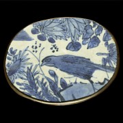 Lote de nueve piezas de porcelana, azul y blanco, dinastia Qing - 2