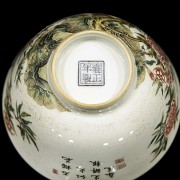 A porcelain bowl with peonies, 20th century - 6