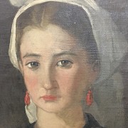 Retrato mujer con pañuelo - 6