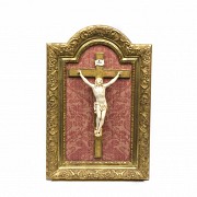 Christ on the cross in ivory, 19th century