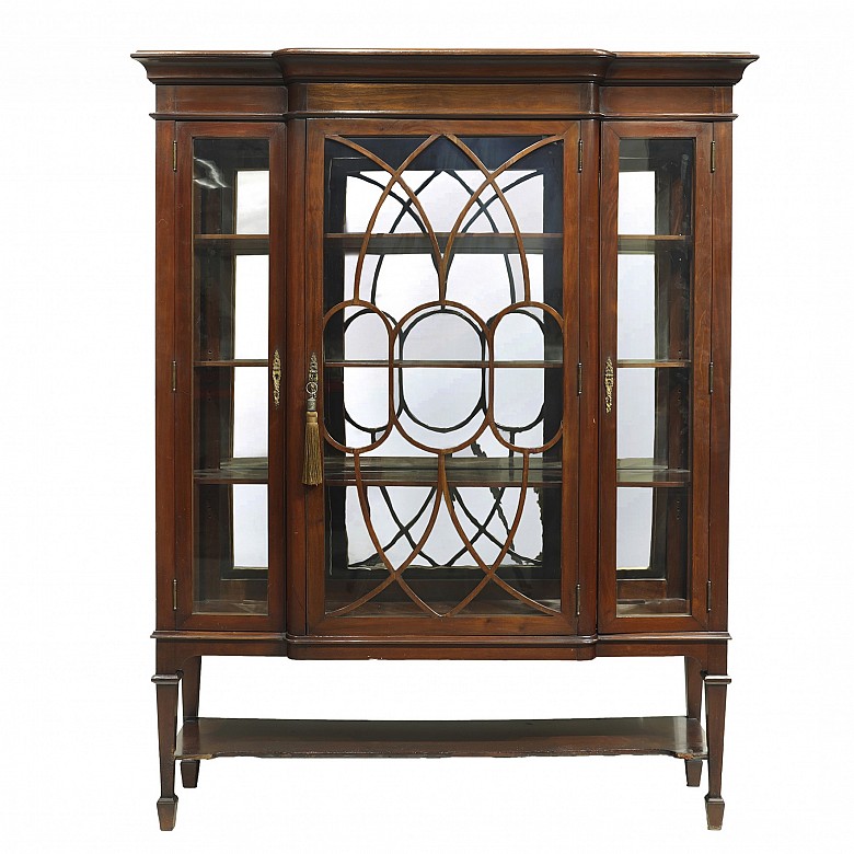 English style cabinet-vitrine, 20th century
