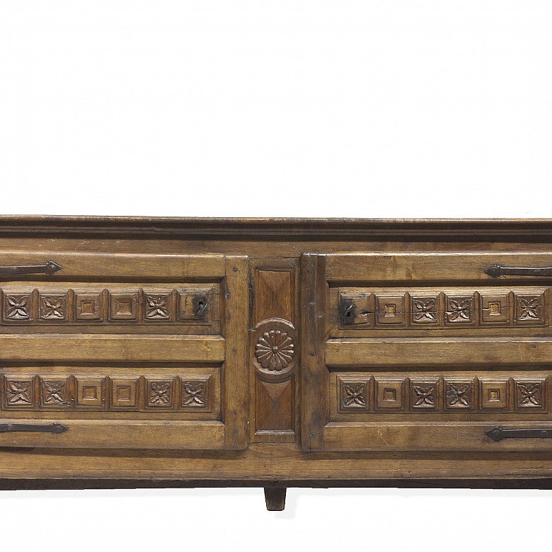 Rustic wooden sideboard, 19th century