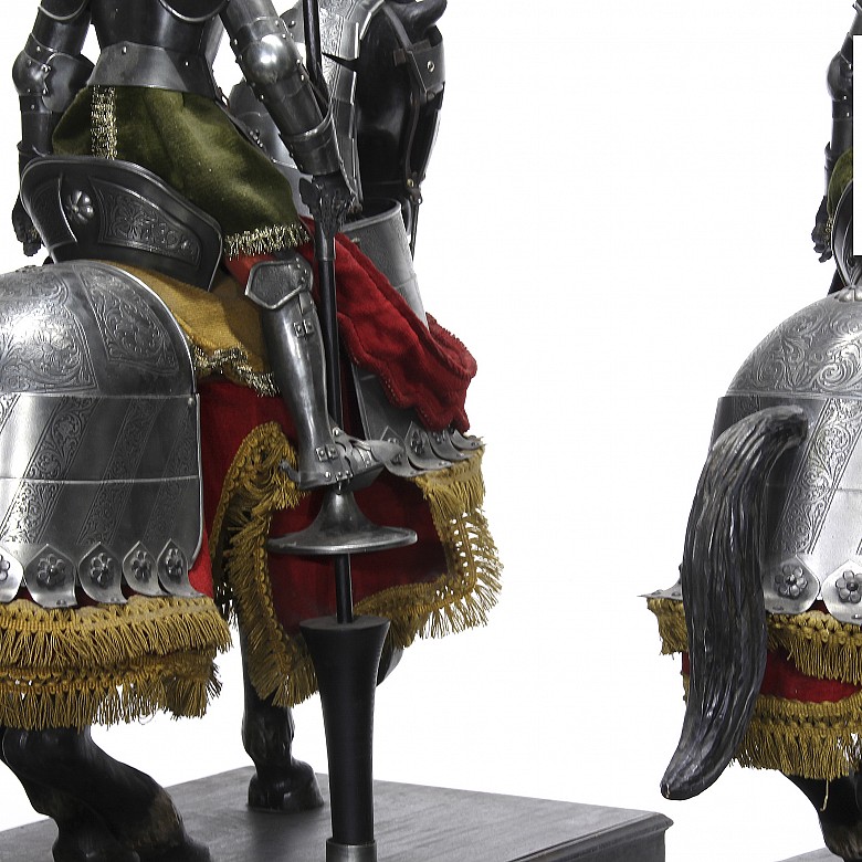 Pair of knights in armor. 20th century