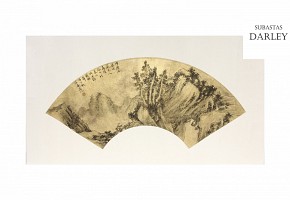 Painted fan country, Qing dynasty.