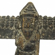 Escultura en madera de una deidad, S.XIX - XX