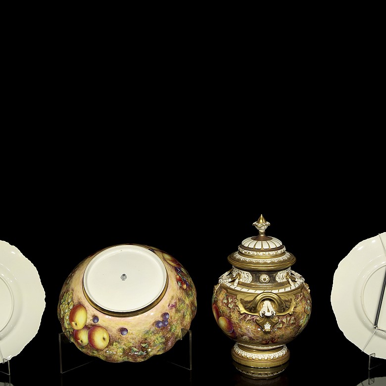 Four-piece set, Royal Worcester, 20th century