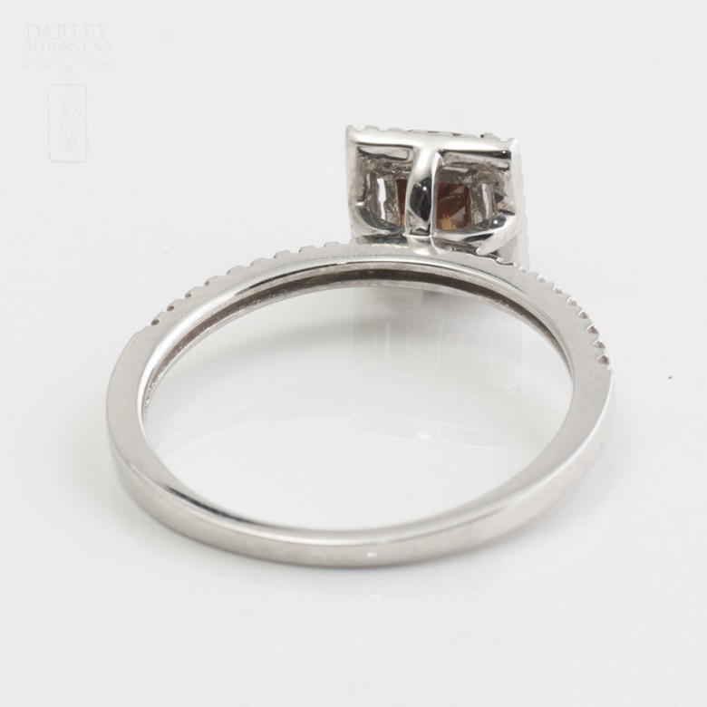 Ring in 18k white gold Fancy diamond - 2