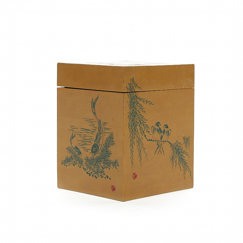 Bamboo tea box, 20th century