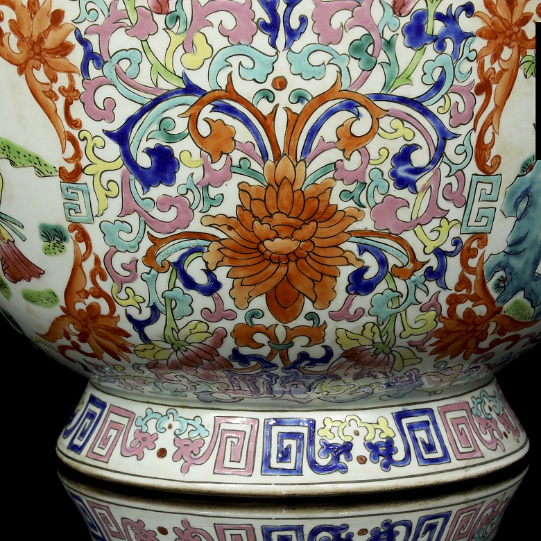 Jarrón de porcelana china, Tongzhi