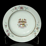 Cuatro parejas de platos, Compañía de Indias, dinastía Qing