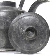 Chinese pewter teapot, 20th century - 6