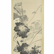 Pintura china con firma Zhang Daqian 