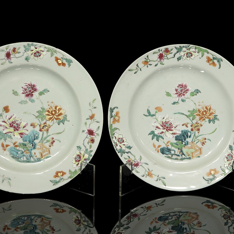 Five Indian Company plates, Qing dynasty - 2