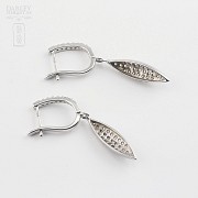 earrings with zirconia  925 sterling silver - 1