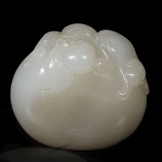 White jade longevity peach, 20th century
