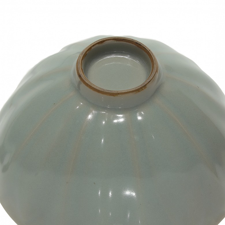 A Longquan pottery lotus bowl, Song dynasty