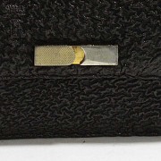 Dark brown leather handbag. - 2