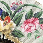 Abanico con país de papel pintado, China, s.XIX - 8