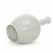 Jarrón de cerámica esmaltada, dinastía Qing