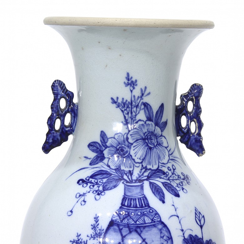 Ceramic vase with openwork ears, 19th century - 20th century - 3
