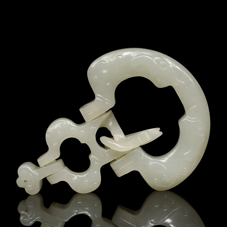 Jade amulet 'Carp', Qing Dynasty - 5