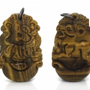 Three small decorative objects, 20th century