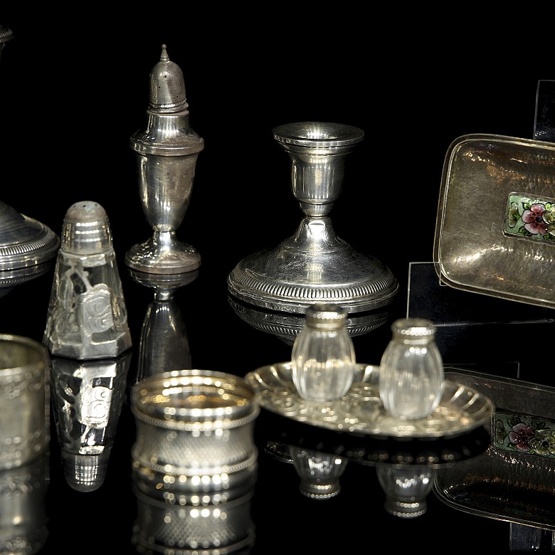 Small objects of Spanish silver