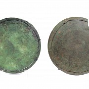 Two offering trays made of copper, Indonesia. - 2