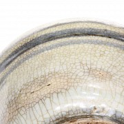 Jarrón de cerámica vidriada, China, s.XX