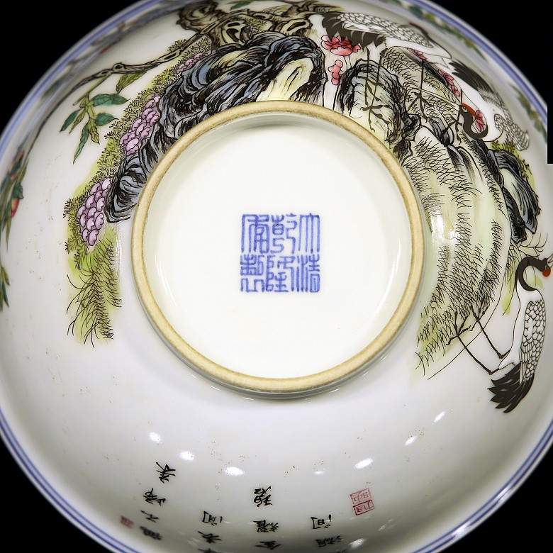 Bowl with cranes, 20th century - 6