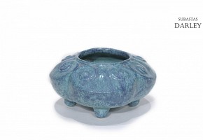 Glazed ceramic censer, China, 20th century