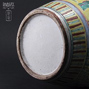 Jarrón de cerámica, China, s.XIX. - 5