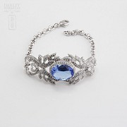 Faller blue dressing and rhodium plated - 3