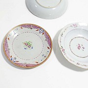 Tres platos porcelana antiguos chinos - 8
