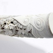 Fully carved Chinese tusk - 10