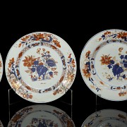 Seis platos de Compañia de Indias, dinastía Qing - 3