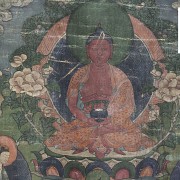 Tibetan silk thangka, 19th c. - 4
