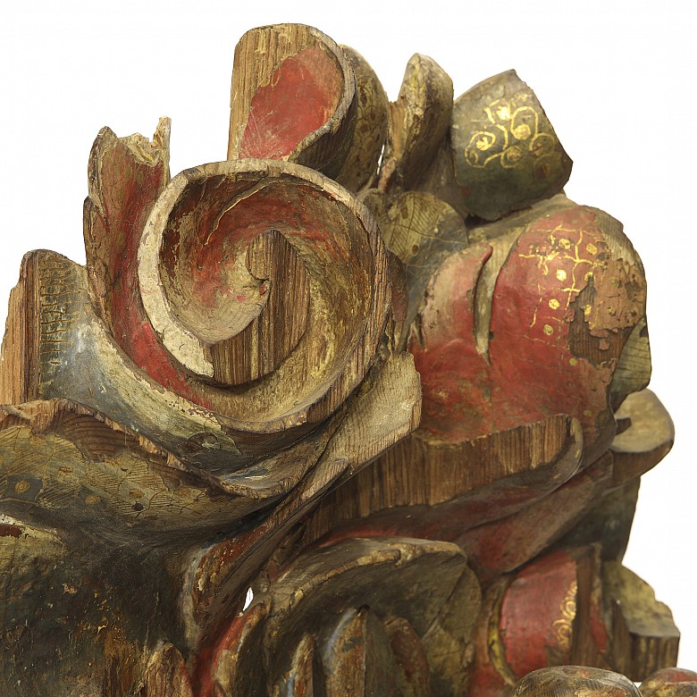 Ménsula barroca de madera policromada, S.XVII - XVIII - 5