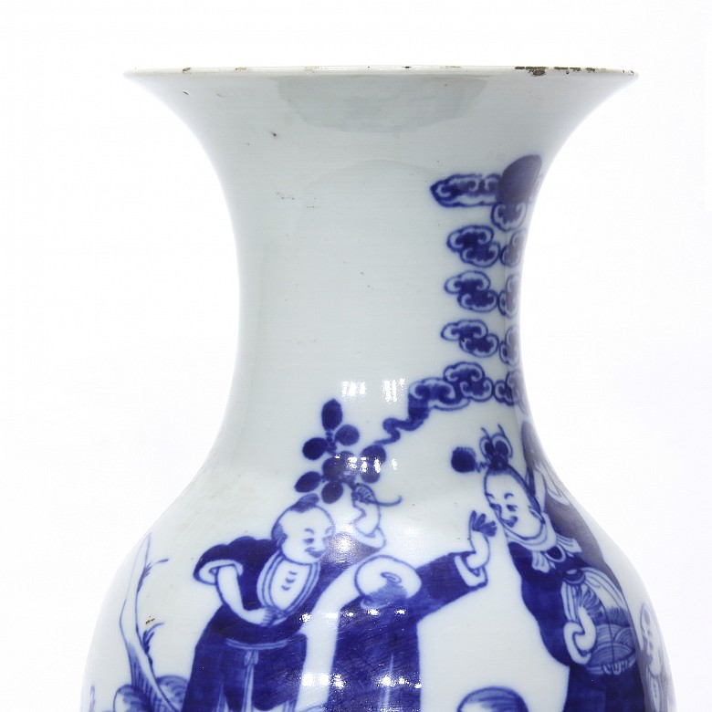 Chinese vase with baluster shape, 19th century - 20th century - 5