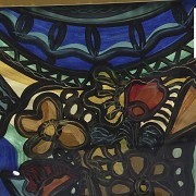 Amelia Pelaez (1896-1968) “Vitral con flores”, 1956.