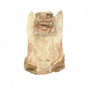 Rare Chinese Terracotta head Tomb Guardian 
