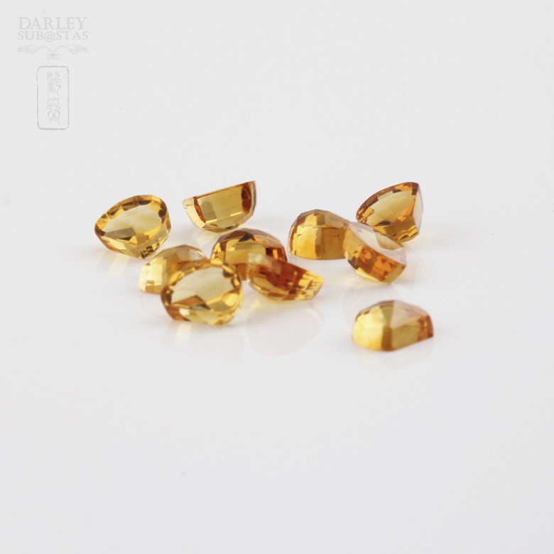Lot 10 11.50cts citrines honey colored - 1