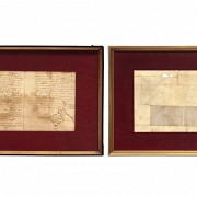 Notarial documents on parchment.