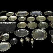 Lote de objetos de plata, S.XX