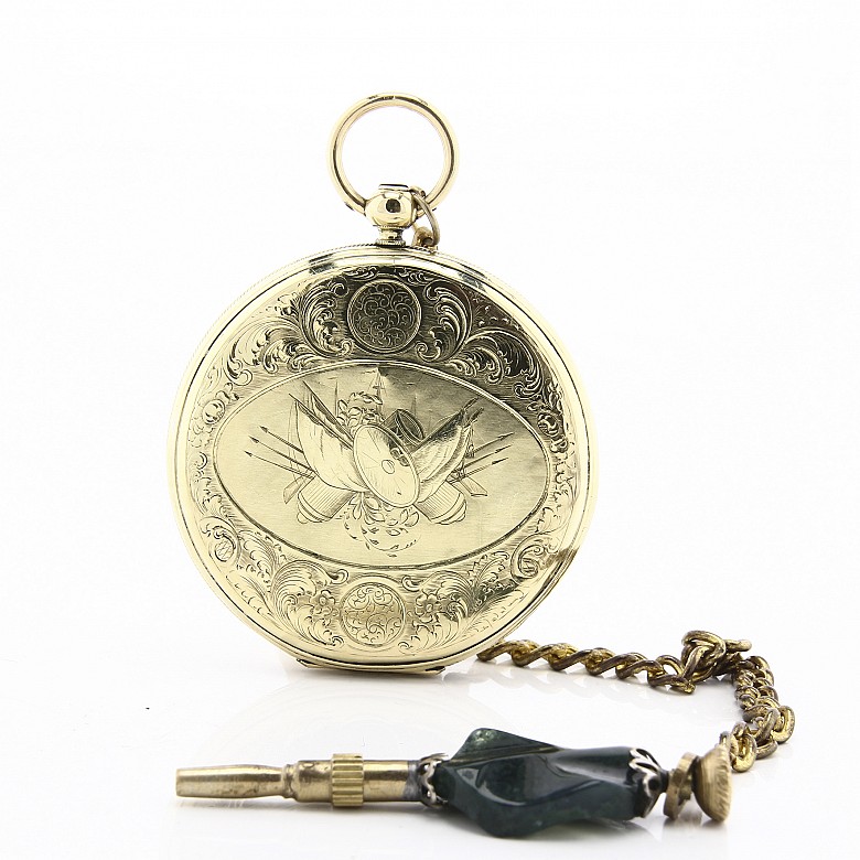 Reloj de bolsillo en oro de 18k para el mercado turco. - 2
