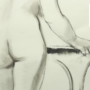 Estudio de desnudo a carboncillo, S.XX