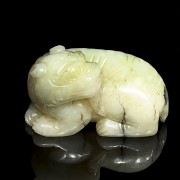 León de jade, dinastía Qing